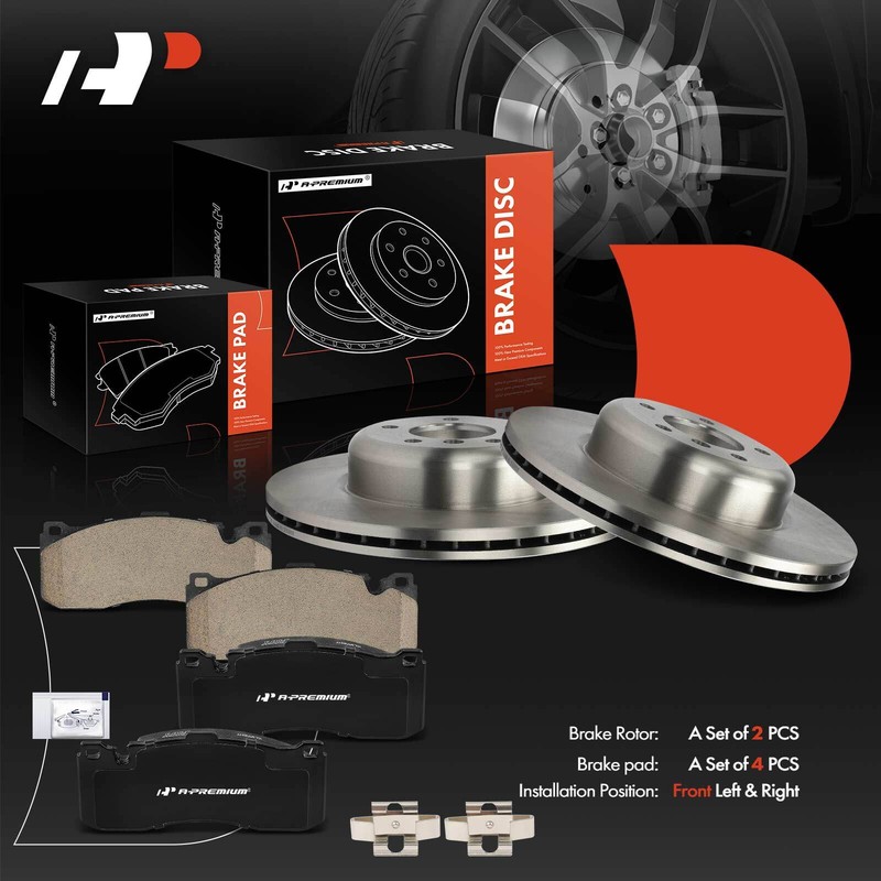 Front Disc Brake Rotors + Ceramic Brake Pad for BMW 135i 2008-2013 135is 2013 gallery
