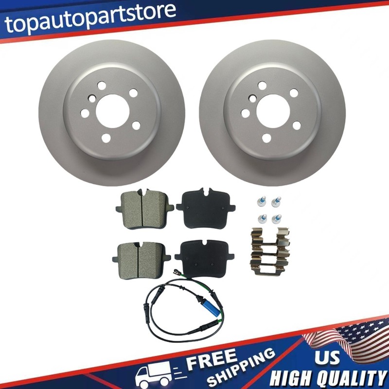 Rear Brake Kit Disc Rotor Ceramic Pads for BMW X3 2018 2019 2020 2021 2022 2023
