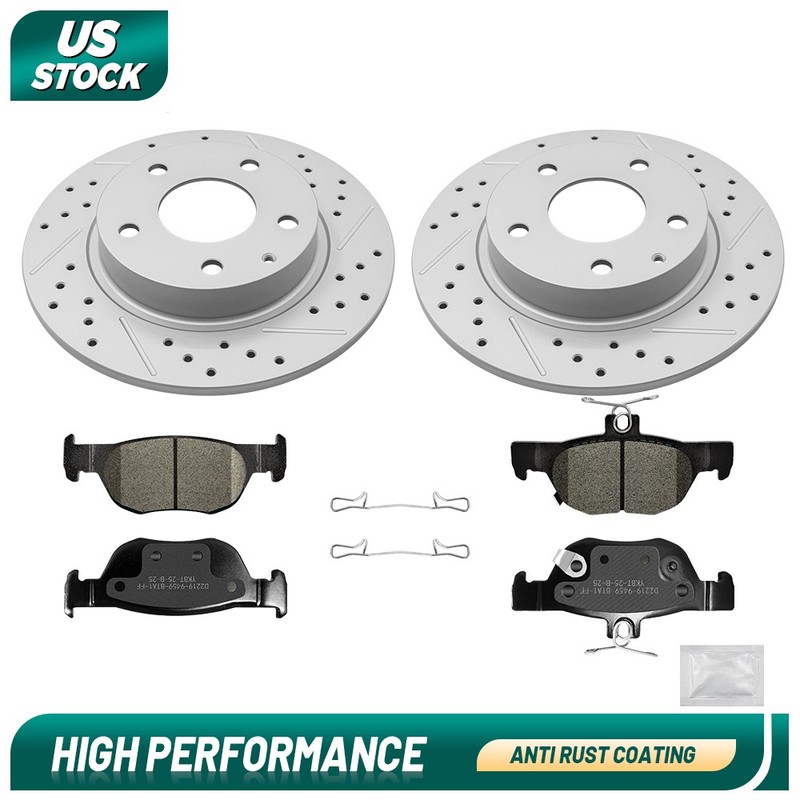 Rear Brake Disc Rotors Ceramic Brake Pads For Cx-30 Mazda 3 Sport 2019 2020 2021