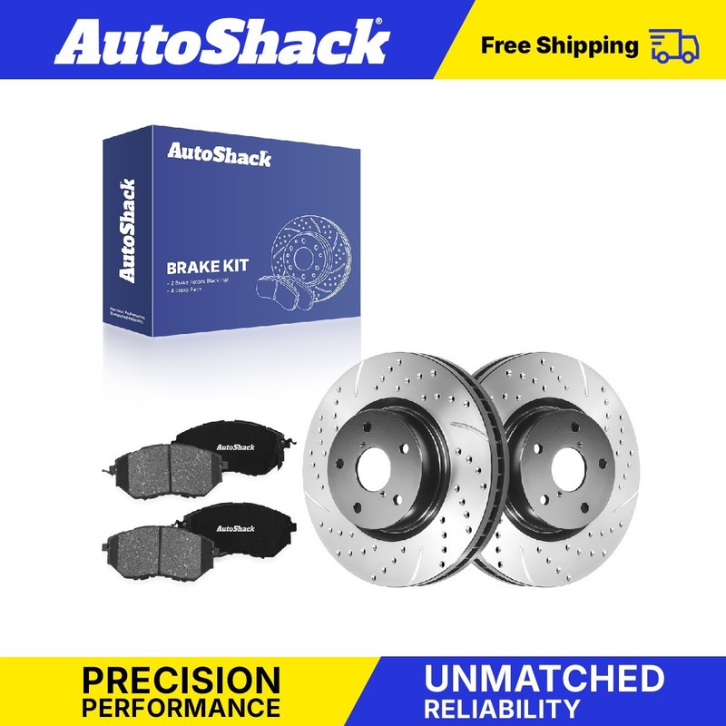 Front Drilled Slotted Brake Rotors Premium Ceramic Pads for Subaru Outback 2019