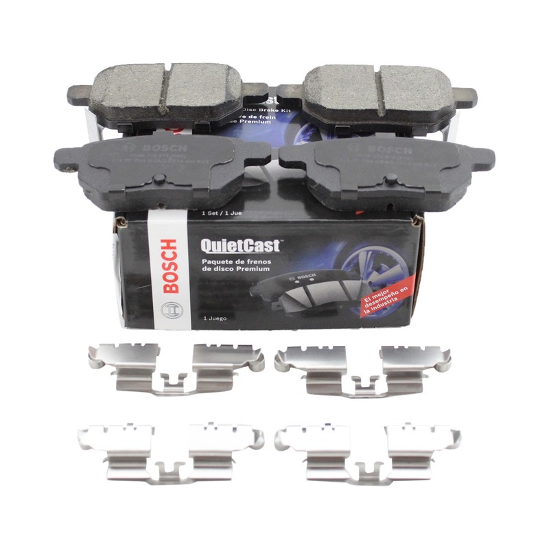 DuraGo Rear Rotors Bosch QuietCast Ceramic Disc Brake Pad Kit For Scion tC 11-16 gallery