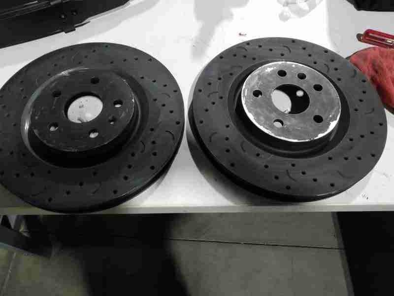 Hawk Performance Talon Drilled Slotted Brake Rotors for 10-15 Camaro SS HTC4415 gallery