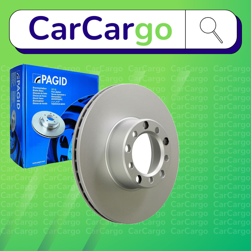 Pagid Vented Front Brake Discs Pair For Mercedes SL 280 SL 1974-1985 278 mm