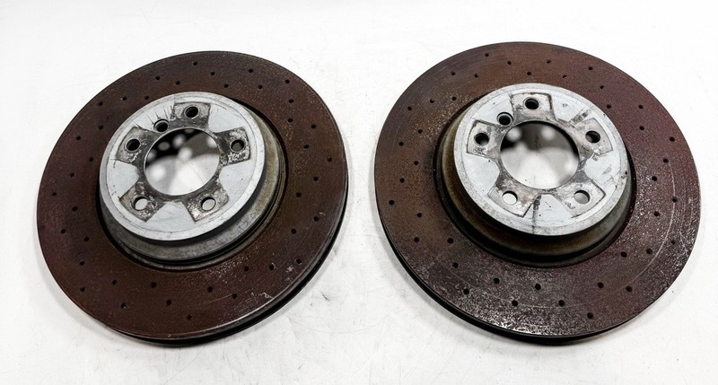 BMW 335i 335XI E93 E90 E92 Powersport Drilled Rotors Set Of 2