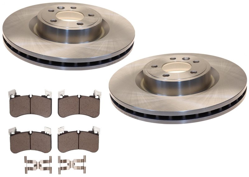 For Land Rover Discovery 2018 2019 2020 3.0L Gas Front Disc Brake Rotors & Pads
