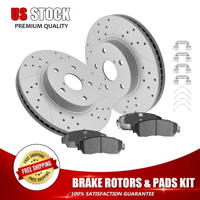 11.54″Front Brake Rotors Ceramic Pads For 2016 2017 2018 2019 Subaru Legacy 2.5L