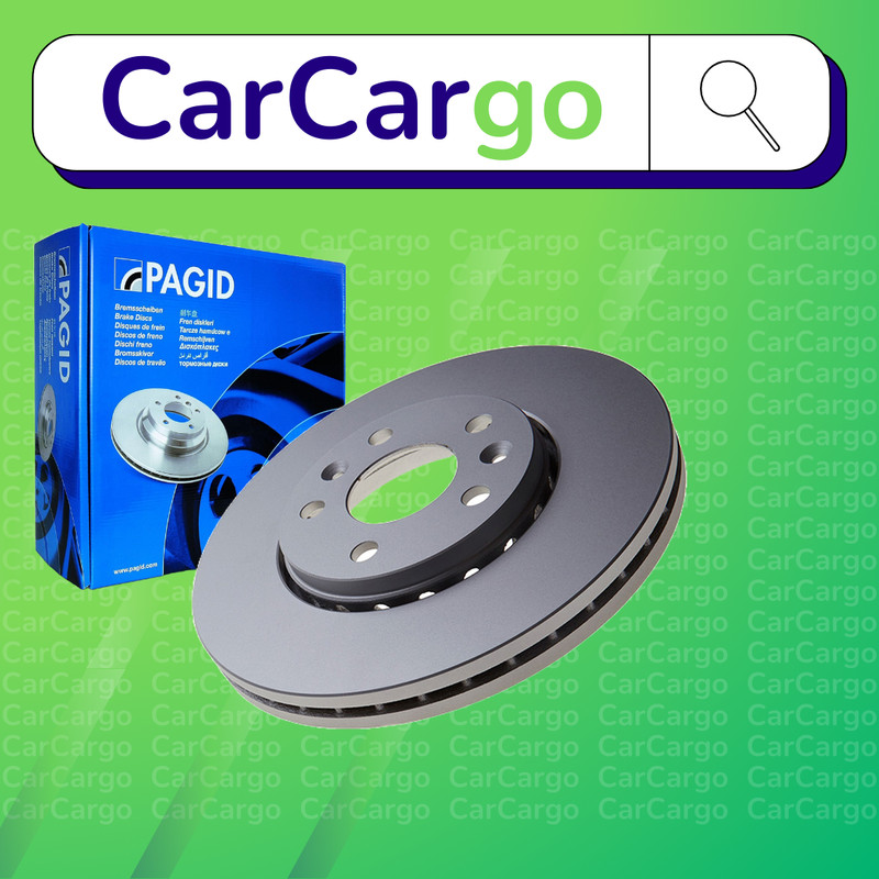 Pagid Vented Front Brake Discs Pair Vauxhall Vivaro 1.6 CDTi 2014-2024 296 mm