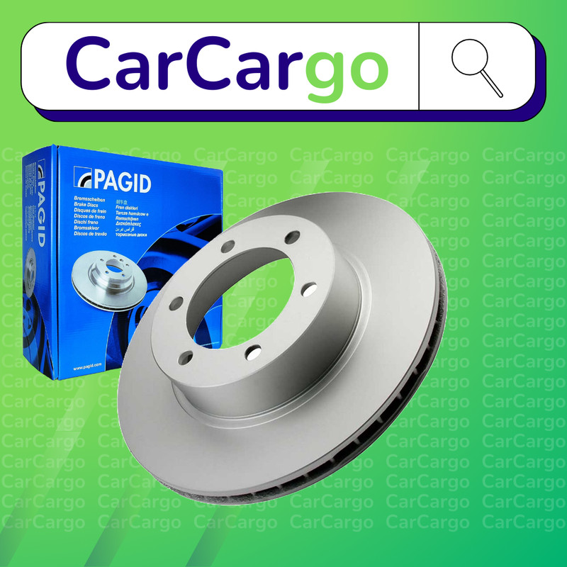Pagid Vented Front Brake Discs LandCruiser Colorado 3.0 D-4D 4WD 2000-2002 319mm