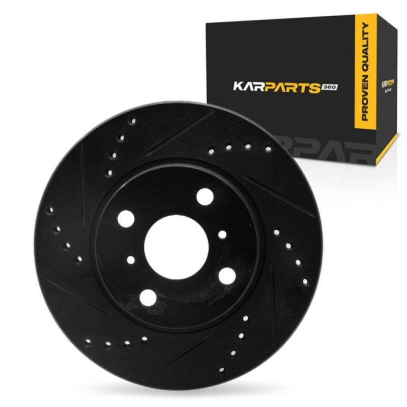 For Scion iQ 2013 Brake Rotor | Black | 22 mm. / 0.87 inch Nominal Thickness