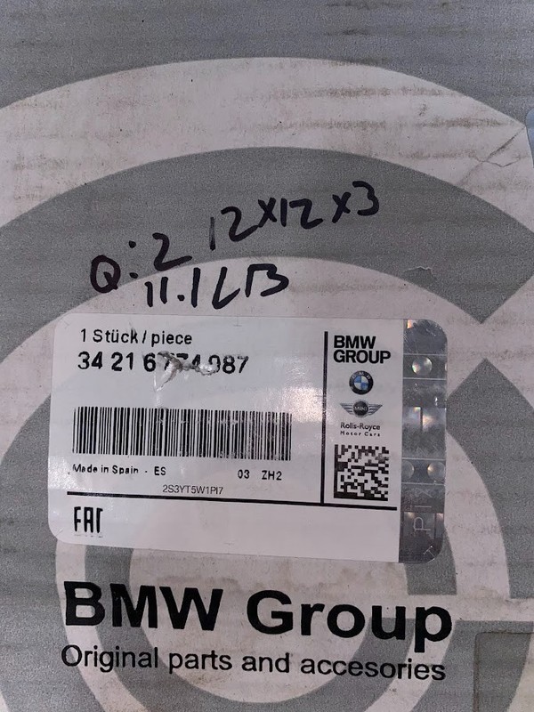 BMW Rear Brake Disc Rotor - 34-21-6-774-987 - For Mini Cooper 2007-2015 gallery
