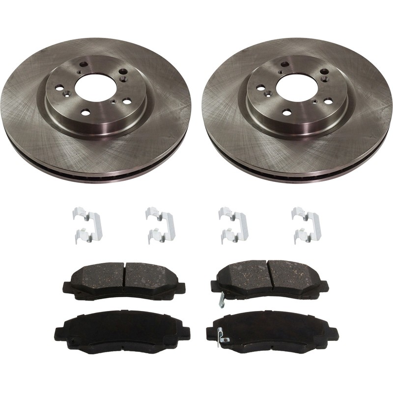 Brake Disc Rotor Kit Front For 2009-2014 Acura TL Base SH-AWD