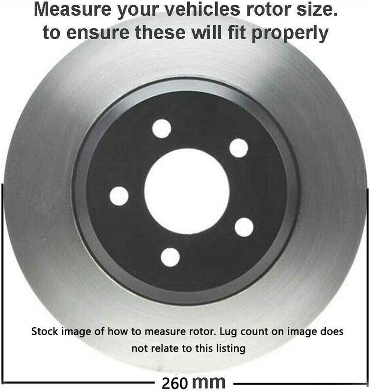 Front Brake Pads Rotors for 1996-2001 Subaru Impreza gallery