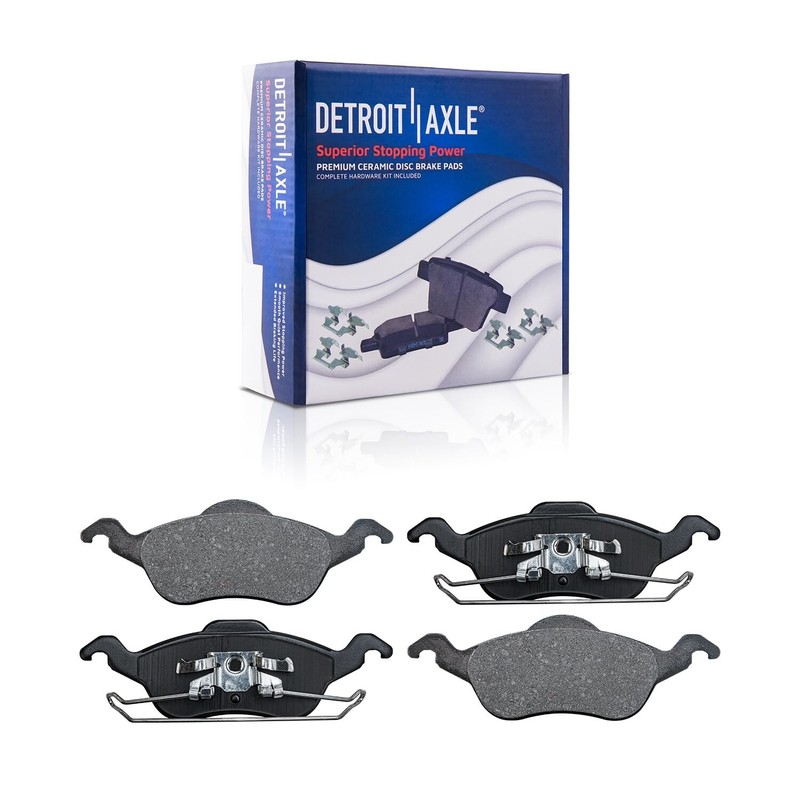 Front Brake Rotors + Brake Pads for 2000-2002 2003 2004 Ford Focus w/Rear Drums gallery