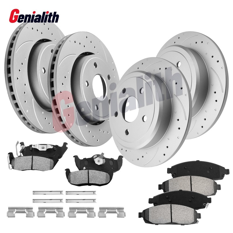 Front Rear Brake Rotors Pads for 2005 2006 – 2010 Jeep Commander Grand Cherokee