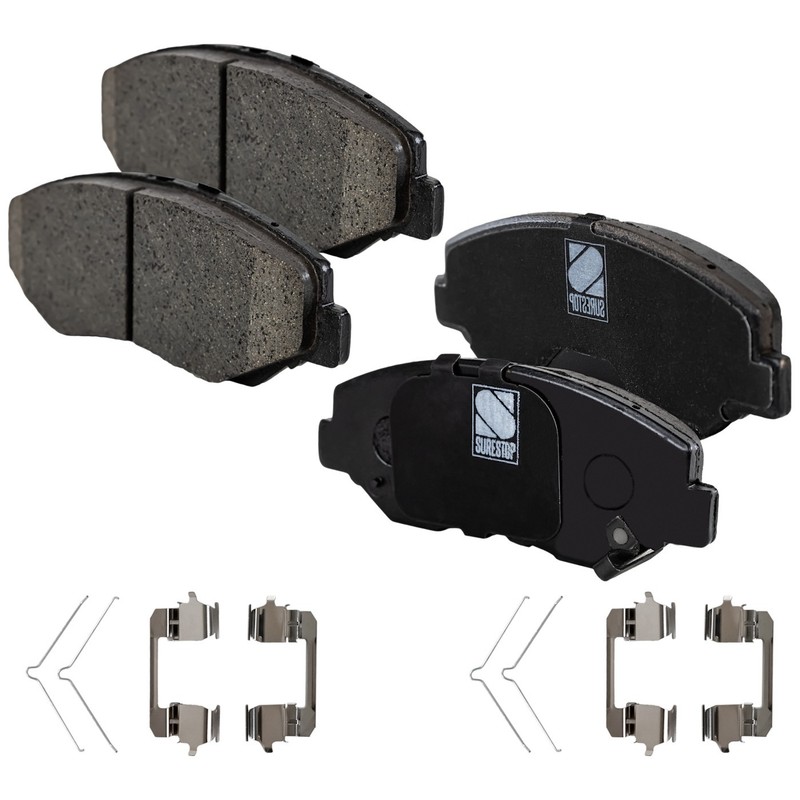 Brake Disc and Pad Kit For 2003-2007 Honda Accord Front and Rear Ceramic gallery