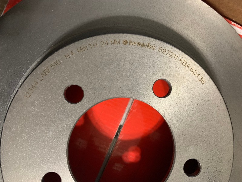 Disc Brake Rotors (2) -Premium UV Coated OE Equivalent Rotor Brembo 09.8972.11