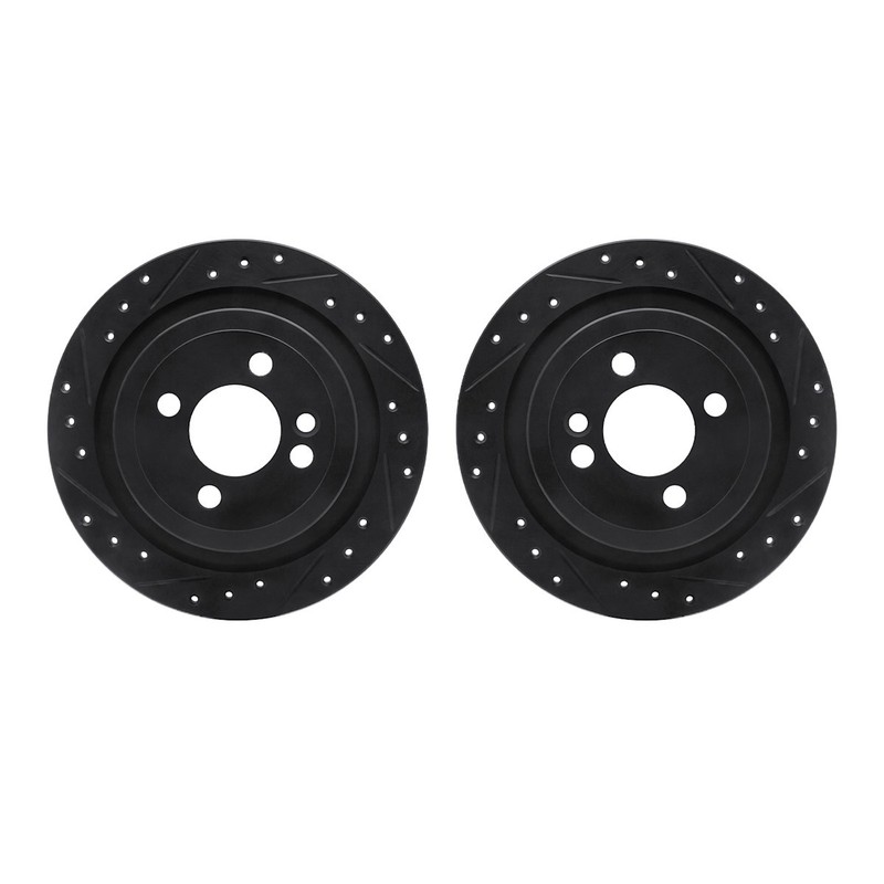 WHPN1-32016 R1 Concepts Brake Discs 2-Wheel Set Rear for Mini Cooper 2009-2014