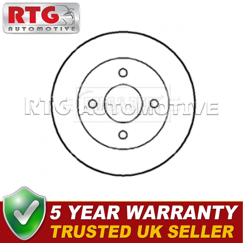 Rear 1x Brake Disc Fits Nissan Micra 2000-2003 1.0 1.4 432065F001