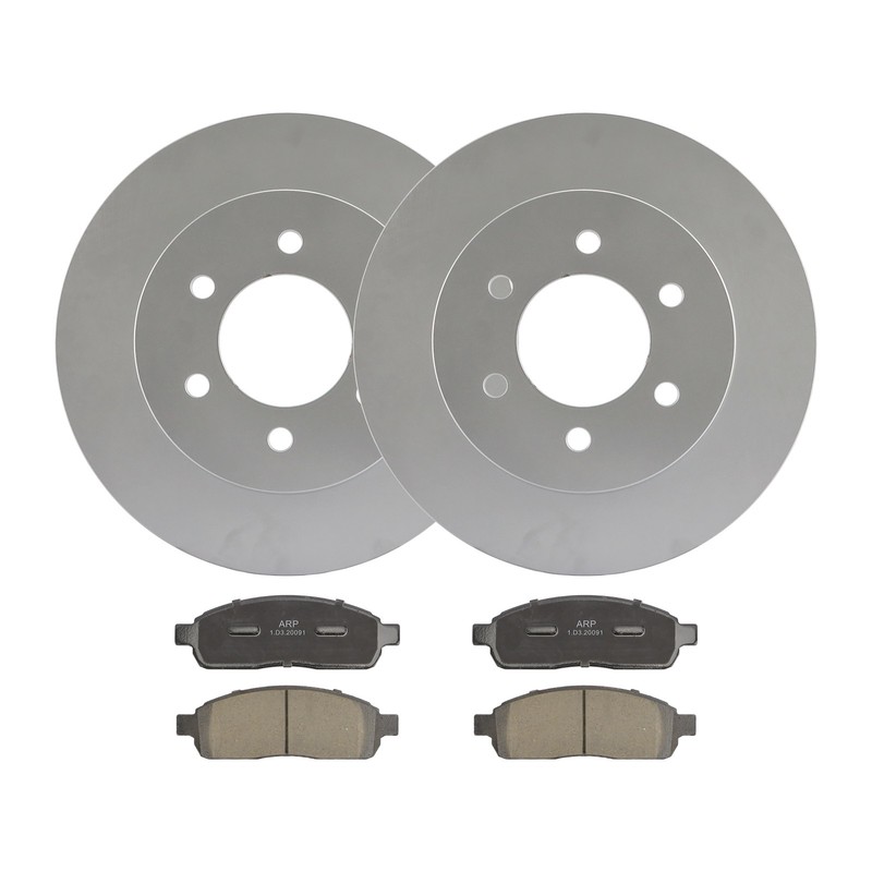 54109 4WD Front Drilled Rotors Pads for 2004 – 2008 Ford F-150 Lincoln Mark LT