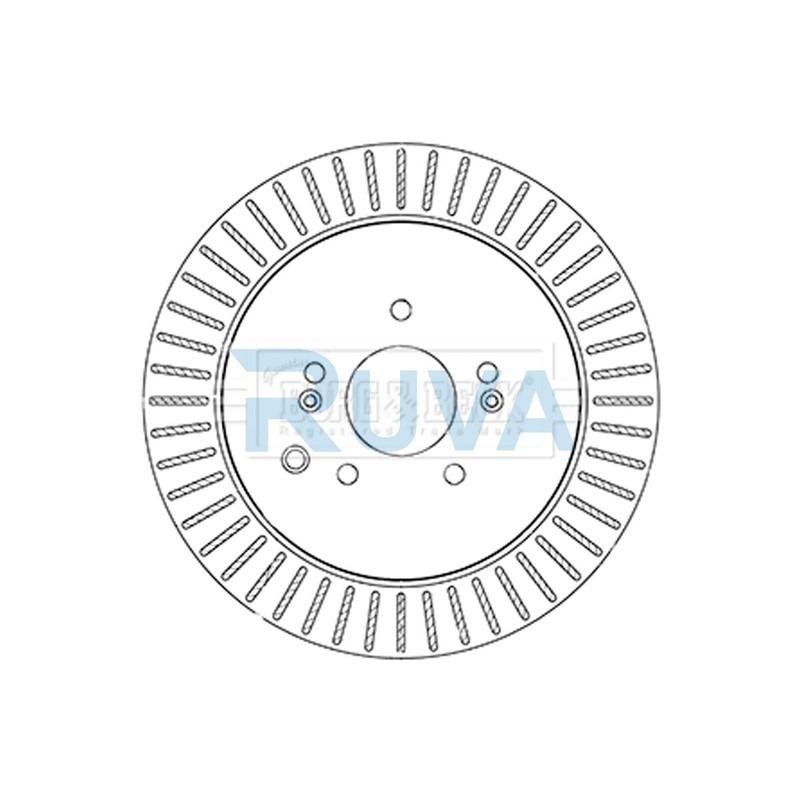 Fits Hyundai ix55 2008- 3.0 CRDi 3.8 Ruva Rear 1x Brake Disc 584113J500