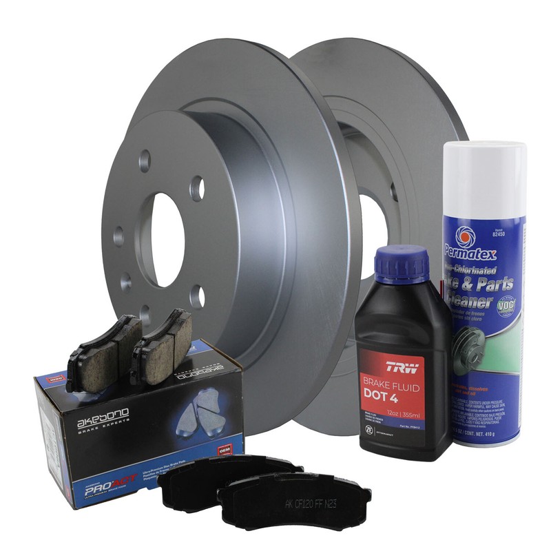 Rear Brake Kit 292mm Rotors & Akebono Ceramic Pads For LaCrosse Regal Malibu 9-5