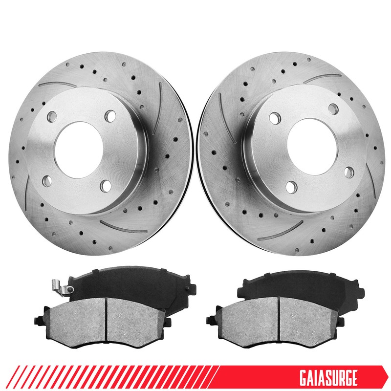 Front Disc Rotors & Brake Pads for 2003-2010 Chevy Cobalt Saturn Ion Pontiac G5