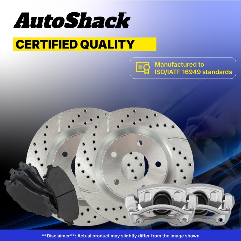 Front Rear Drilled Slotted Brake Rotors Pads Calipers for Toyota 4Runner gallery