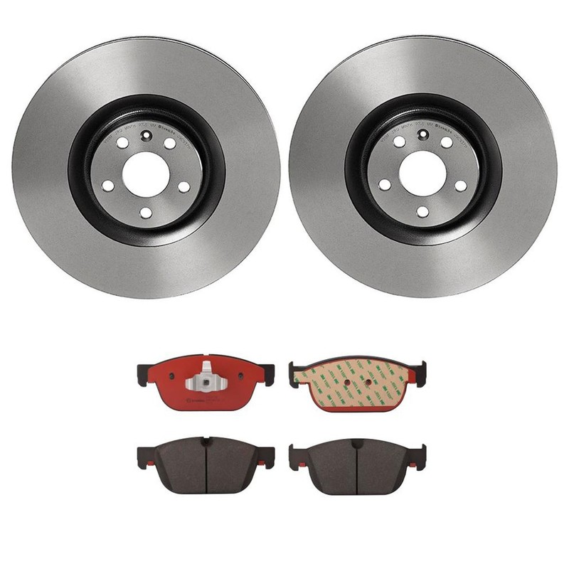 Brembo Front Brake Kit 366mm Disc Rotors & Ceramic Pads For Volvo XC90 2016-2020