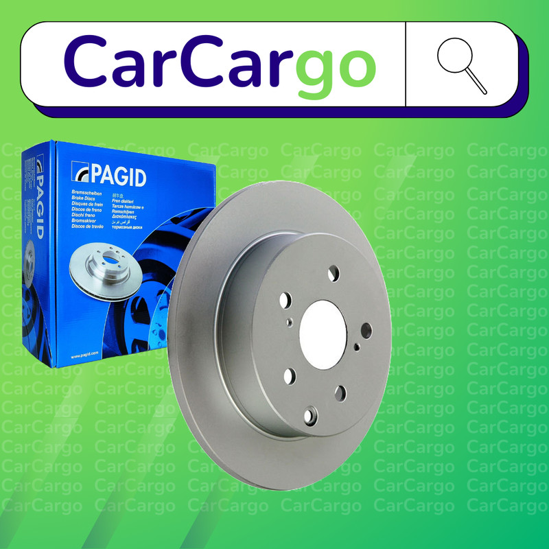 Pagid Solid Rear Brake Discs Pair For Toyota RAV4 2.0 D 4WD 2013-2018 281 mm