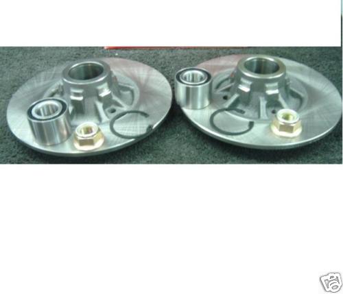 FOR RENAULT CLIO SPORT 172 REAR BRAKE DISC WITH BEARING X 2