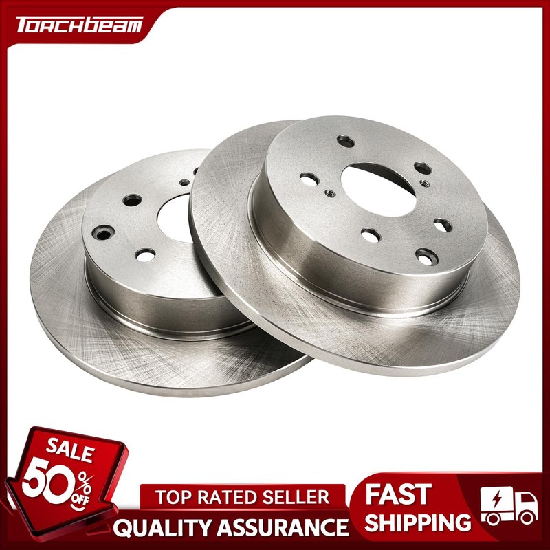 2x 11.07’’ Rear Solid Rotors Fits For Toyota RAV4 2006-2012 2013 2.5L 2014-2018