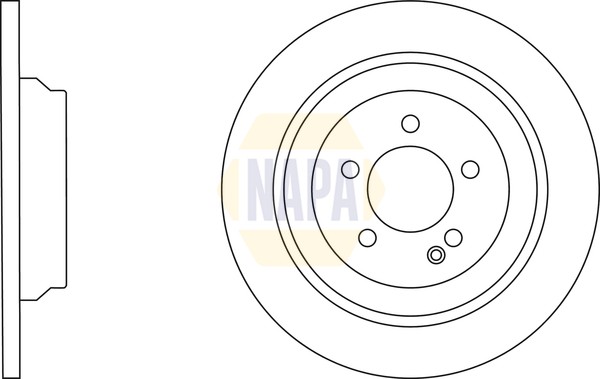 2x Brake Discs Pair Solid fits MERCEDES V220 W447 2.0D Rear 2019 on OM654.920 gallery