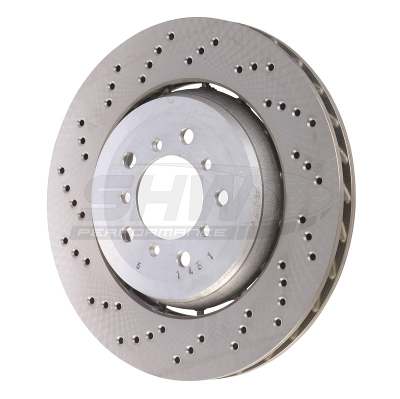SHW Performance Left Front Cross-Drilled Brake Rotor for BMW Z4 M 2008 gallery