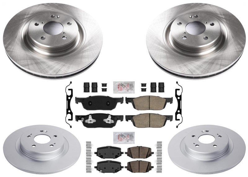 Coated Disc Brake Rotors Ceramic Brake Pads fits Acura MDX 3.5L SH-AWD 2022-2025