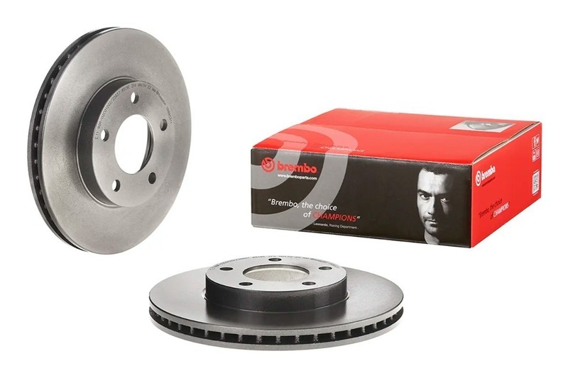 Brembo 09.8953.11 Prime UV Coated Vented Brake Rotors - Front Pair