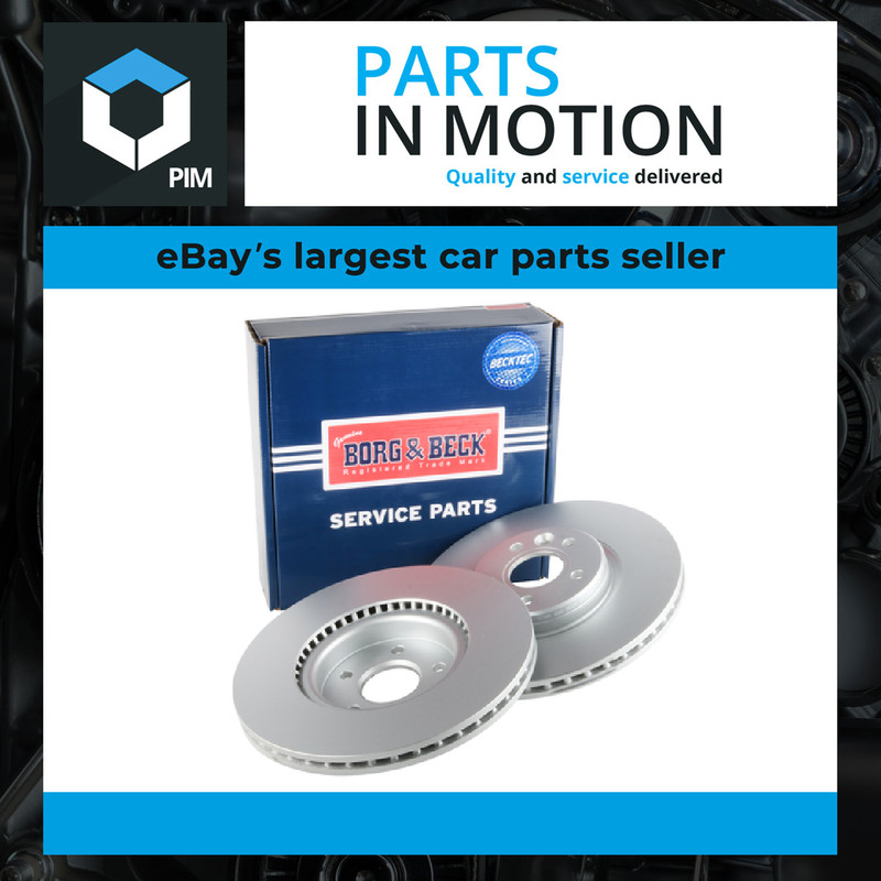 2x Brake Discs Pair Vented fits VOLVO V40 52 2.0D Front 12 to 19 320mm Set B&B