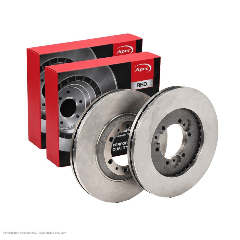 2x APEC Front Brake Discs for VAUXHALL MONTEREY 1991-98 280mm Vented DSK773