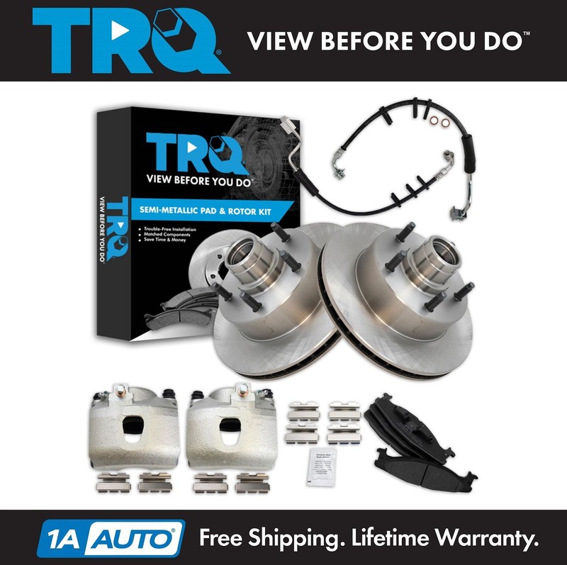TRQ Front Brake Pad & Rotor Kit Fits 94-01 E-150