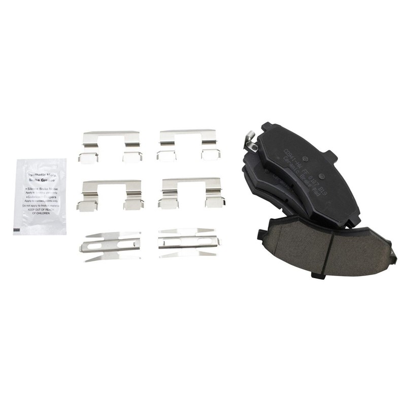 Front Performance Drilled Slotted Brake Rotor & Ceramic Pad Kit gallery