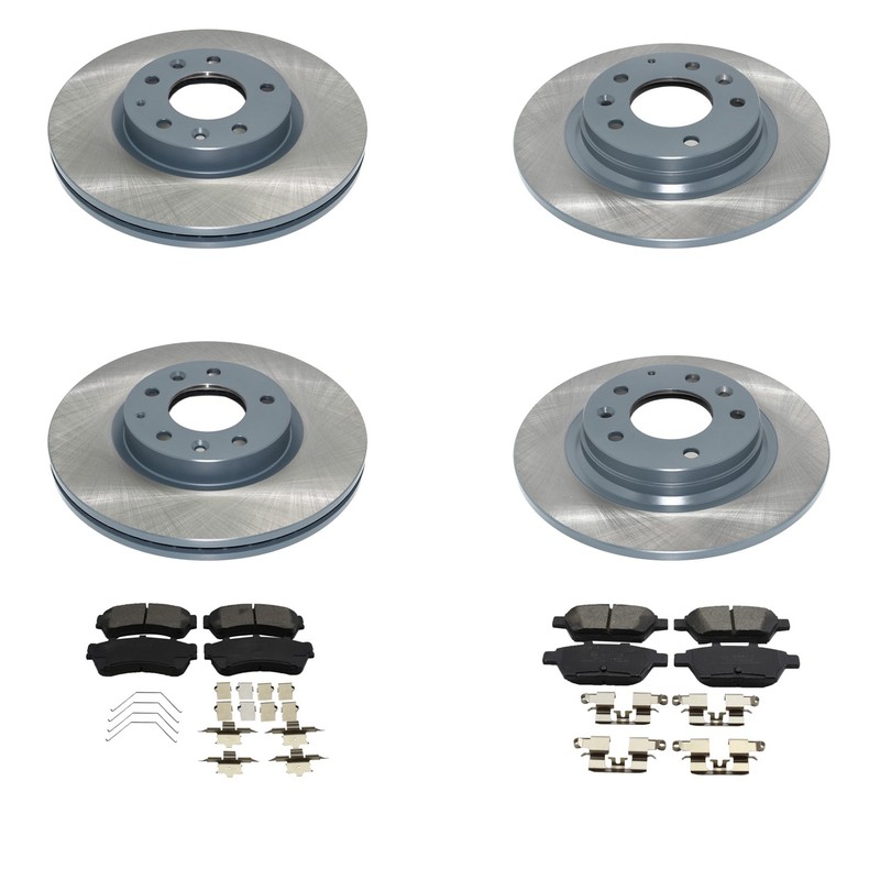 DuraGo Front Rear Rotors Bosch QuietCast Ceramic Brake Pads Kit for 6 Fusion MKZ
