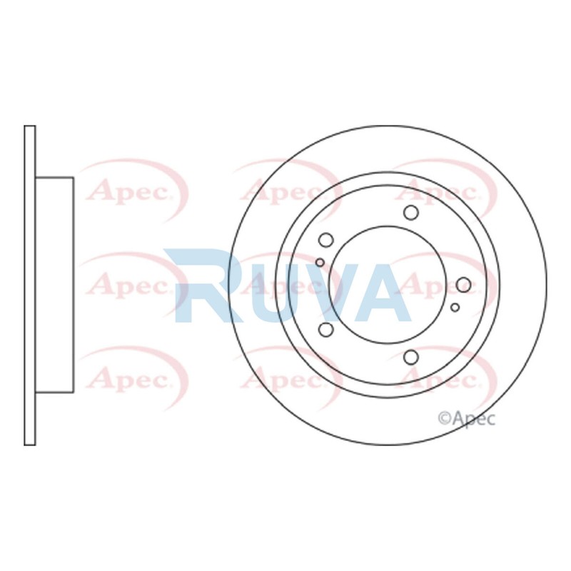 Fits Suzuki Jimny 2000-2021 1.3 1.5 Ruva Front Brake Disc 5521176J01