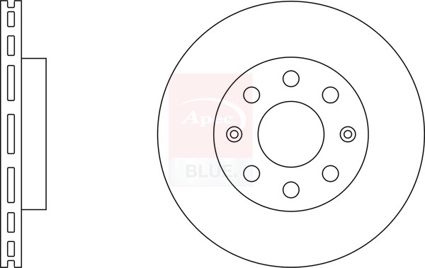2x Brake Discs Pair Vented fits CHEVROLET AVEO T200 1.4 Front 03 to 08 236mm Set gallery