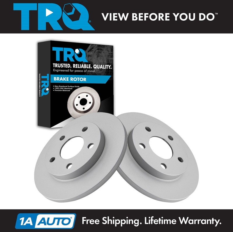 TRQ Rear Disc Brake Rotor Driver or Passenger Side LH RH for Chevy Buick Pontiac