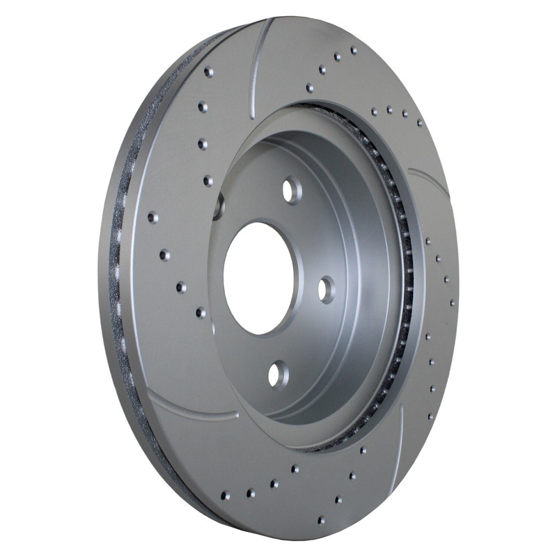 Front and Rear Brake Kit Drilled Rotors TRW Pro Metallic Pads For Dodge Ram 1500 gallery