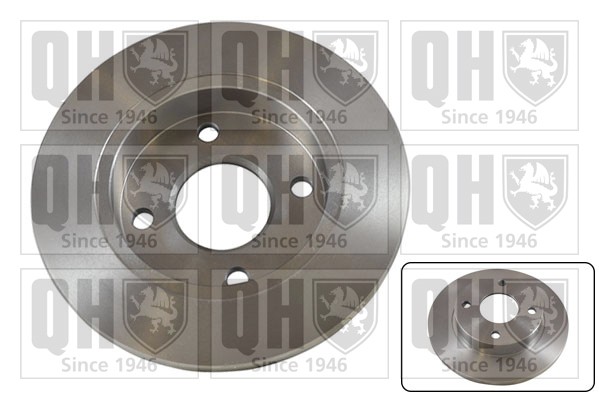 2x Brake Discs Pair Solid fits MAZDA 121 Mk3 1.8D Front 96 to 03 240mm Set QH gallery