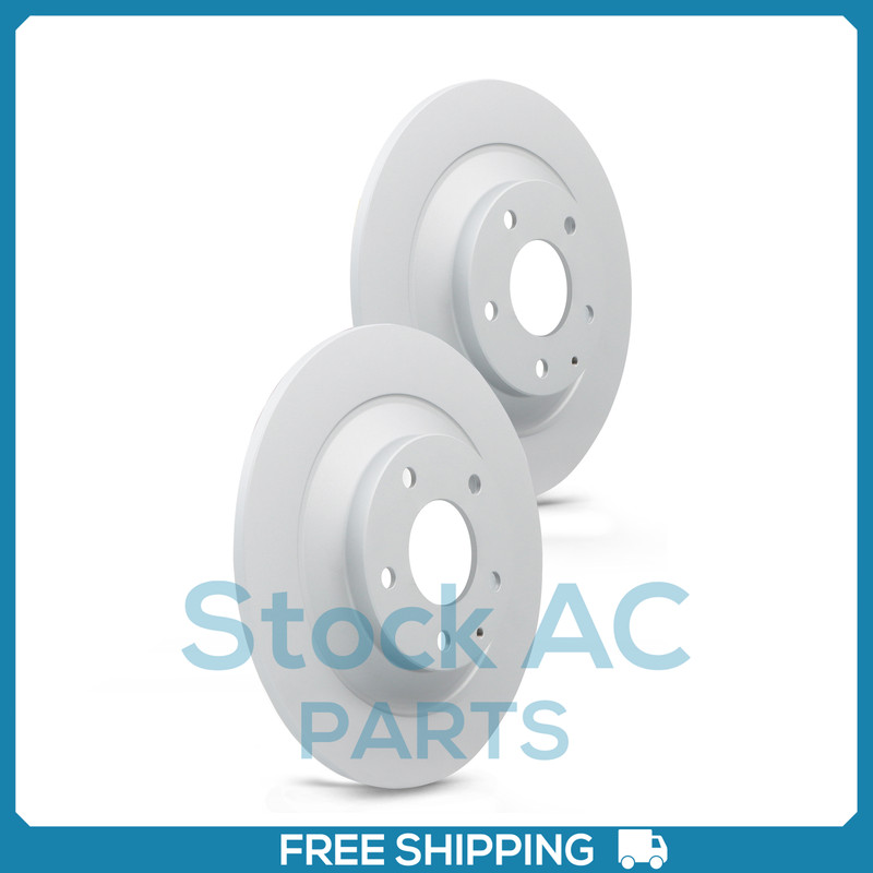New 2PCS Rear Coated Solid Disc Brake Rotor Fits Mazda CX-5