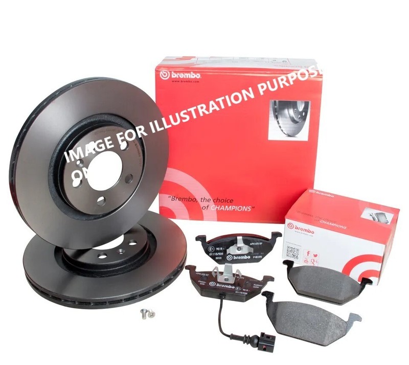 FOR VOLKSWAGEN Passat 3.6 R36 B6 BREMBO FRONT BRAKE DISCS 345MM&BRAKE PADS SET