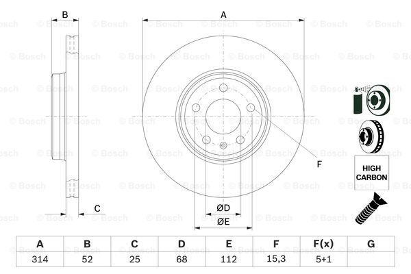 Fits Audi A4 2007-2015 A5 2007-2016 Allroad 2009-2016 AZ Front Brake Disc gallery
