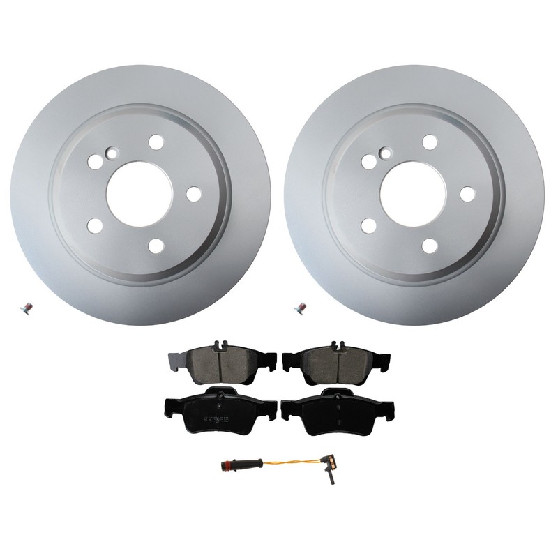 Hella Rear 300mm Rotors Akebono Euro Ceramic Disc Brake Pad Kit For W221 S400