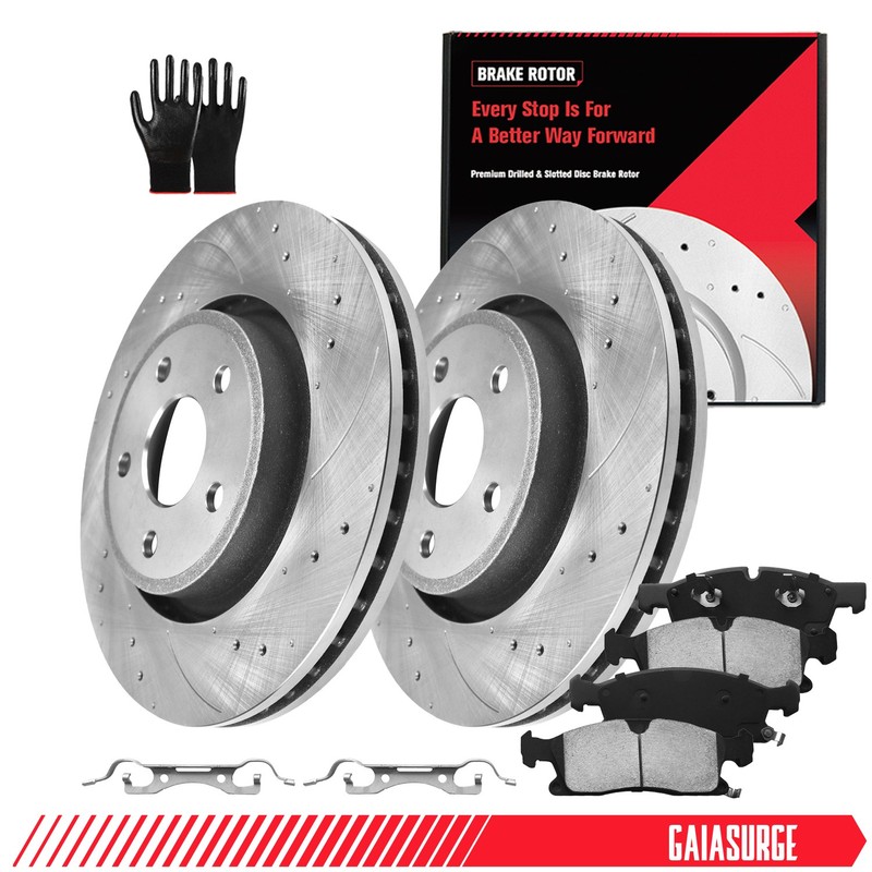13.78 inch Front Disc Rotors Brake Pads for Jeep Grand Cherokee Dodge Durango